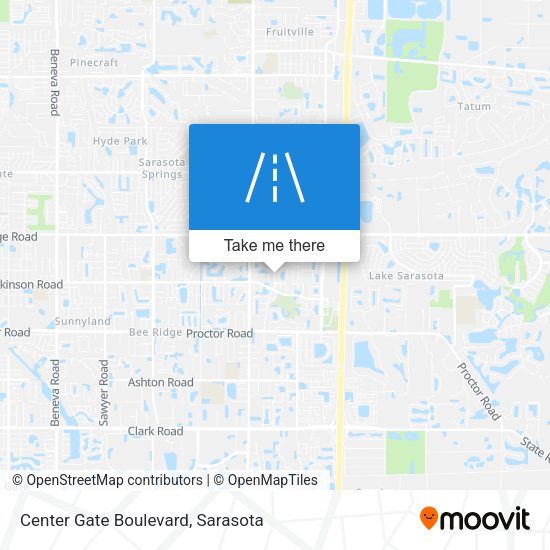Mapa de Center Gate Boulevard