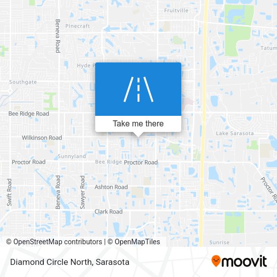 Diamond Circle North map