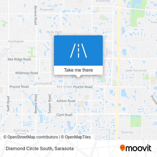 Diamond Circle South map