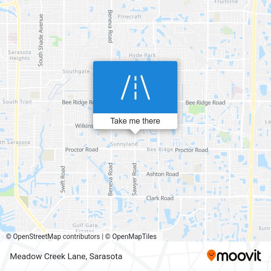 Meadow Creek Lane map