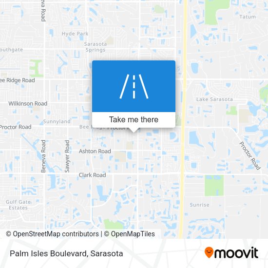 Palm Isles Boulevard map