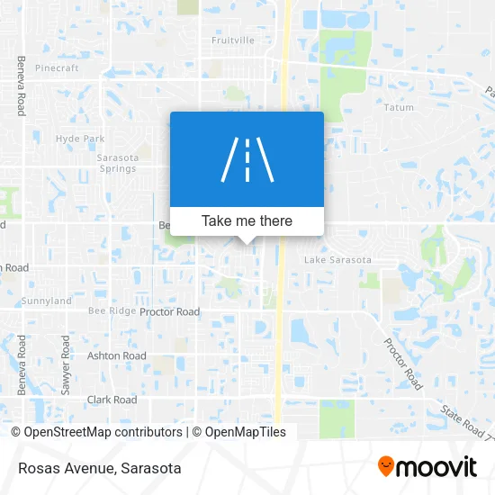 Rosas Avenue map