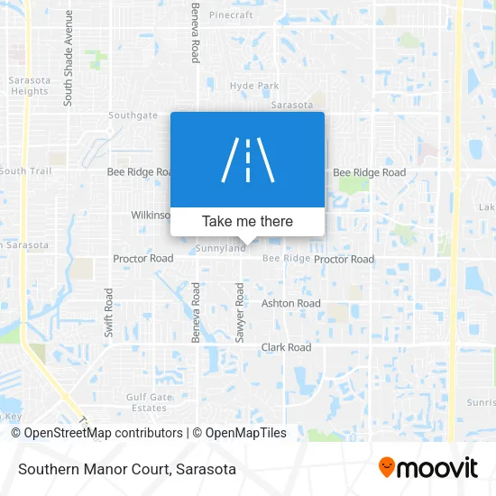 Southern Manor Court map
