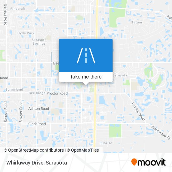 Whirlaway Drive map