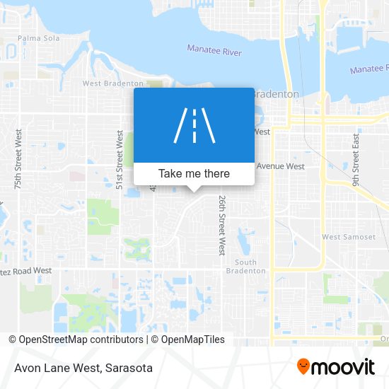 Mapa de Avon Lane West