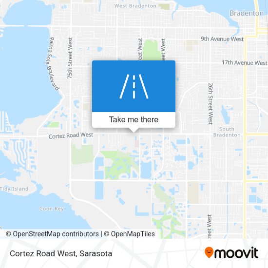 Mapa de Cortez Road West