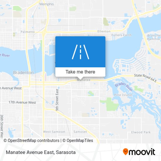 Mapa de Manatee Avenue East