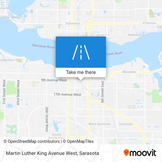Mapa de Martin Luther King Avenue West