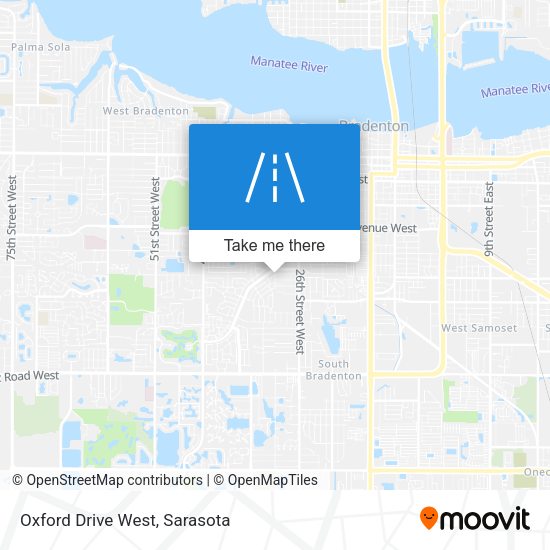 Mapa de Oxford Drive West