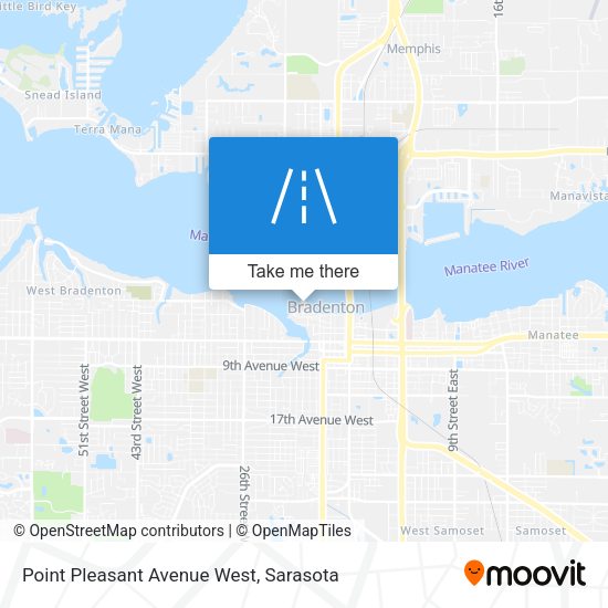 Point Pleasant Avenue West map