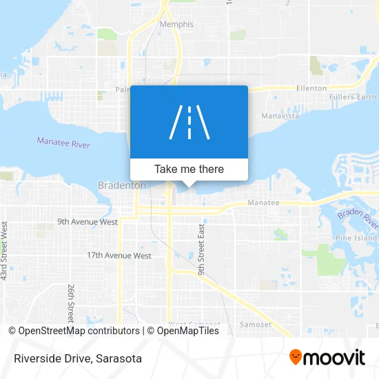 Riverside Drive map