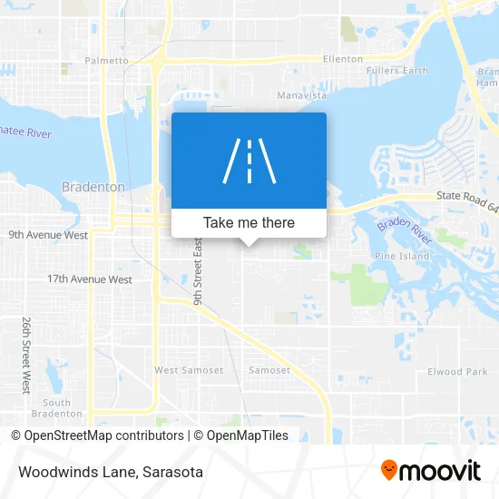 Woodwinds Lane map