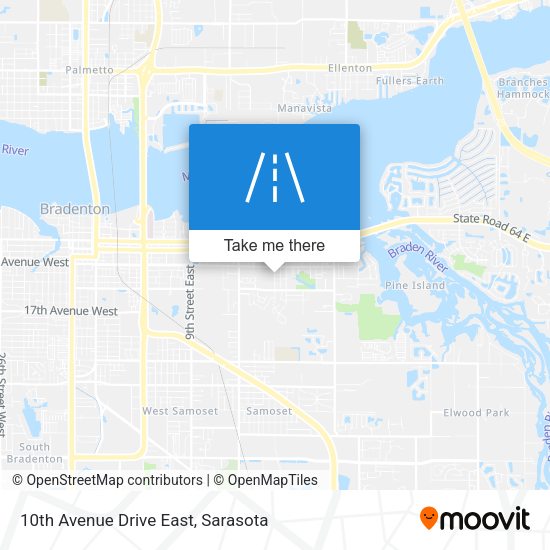 10th Avenue Drive East map
