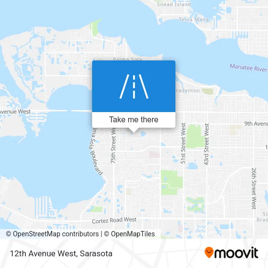 12th Avenue West map