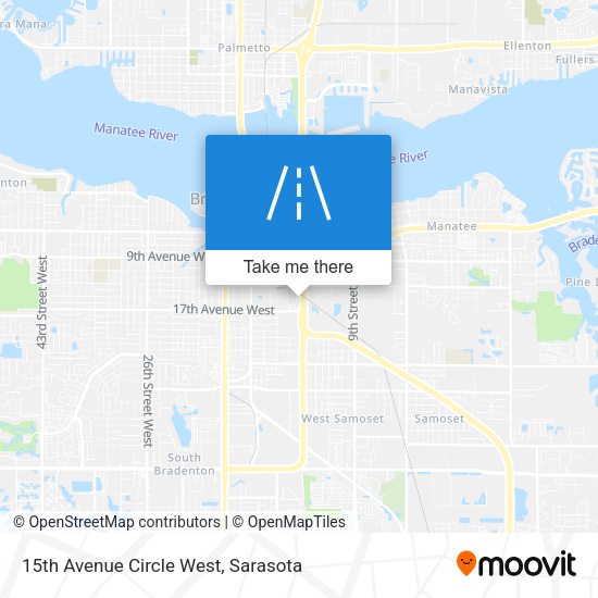 15th Avenue Circle West map