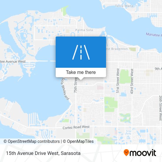 15th Avenue Drive West map