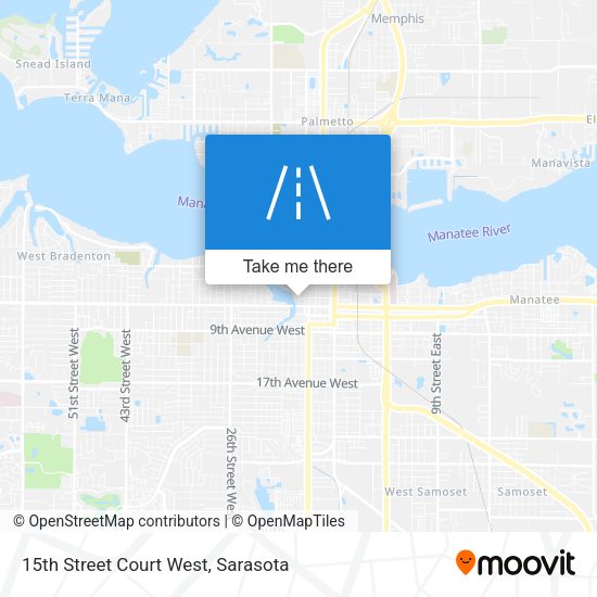 Mapa de 15th Street Court West