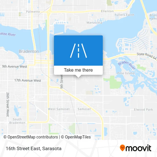 16th Street East map
