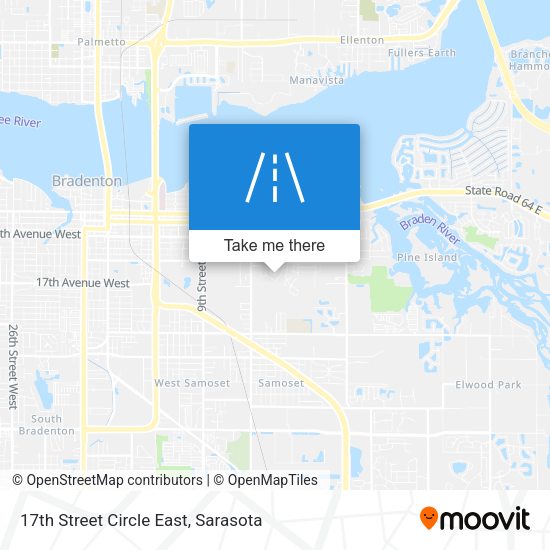 17th Street Circle East map