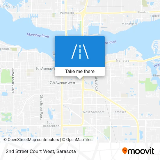 2nd Street Court West map