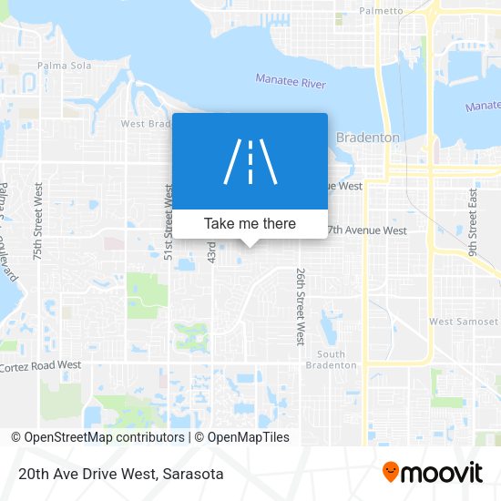 Mapa de 20th Ave Drive West