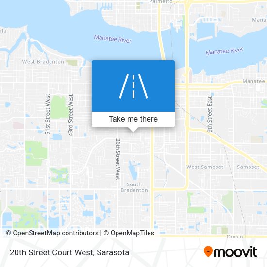 Mapa de 20th Street Court West