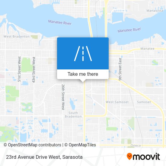 23rd Avenue Drive West map
