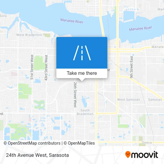 24th Avenue West map