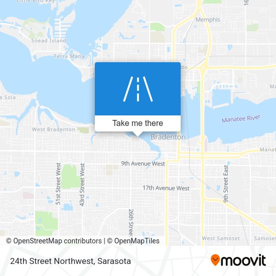 Mapa de 24th Street Northwest