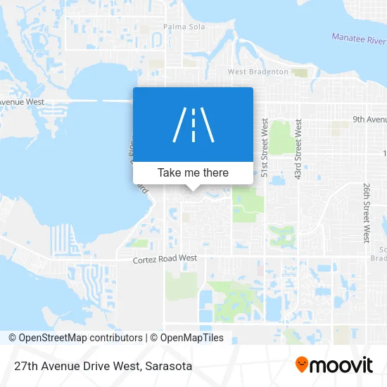 27th Avenue Drive West map