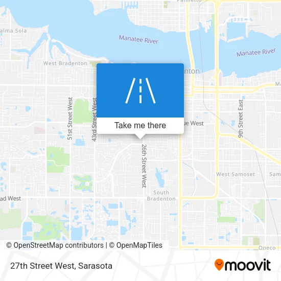 27th Street West map
