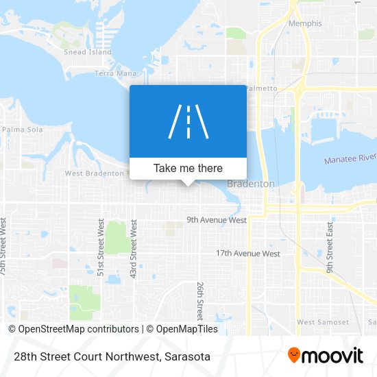 Mapa de 28th Street Court Northwest