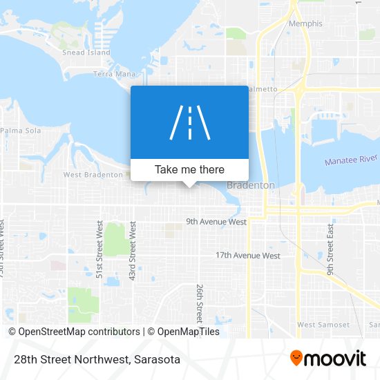 28th Street Northwest map