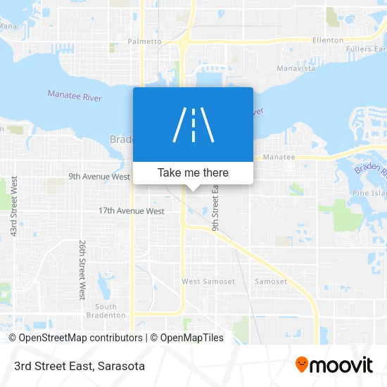 3rd Street East map