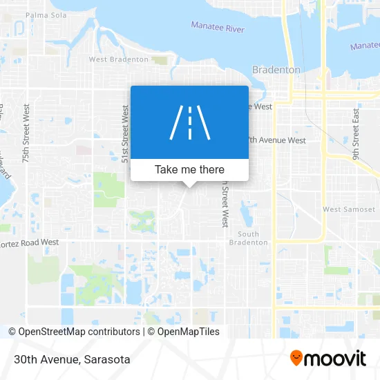 30th Avenue map