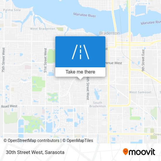 Mapa de 30th Street West