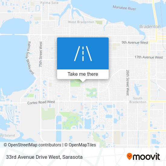 Mapa de 33rd Avenue Drive West