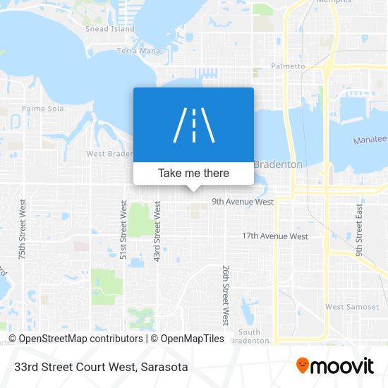 33rd Street Court West map