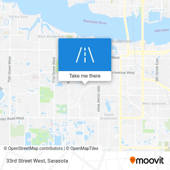 33rd Street West map