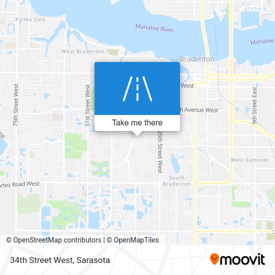 Mapa de 34th Street West