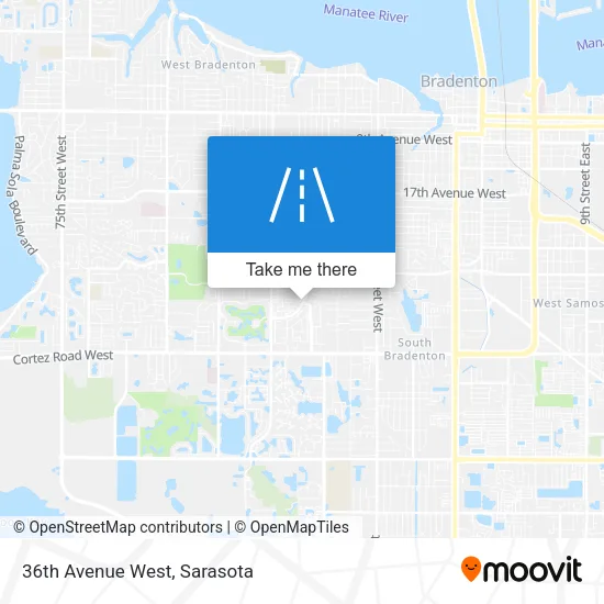 36th Avenue West map