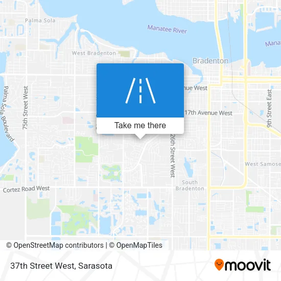37th Street West map