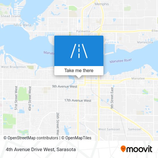 Mapa de 4th Avenue Drive West