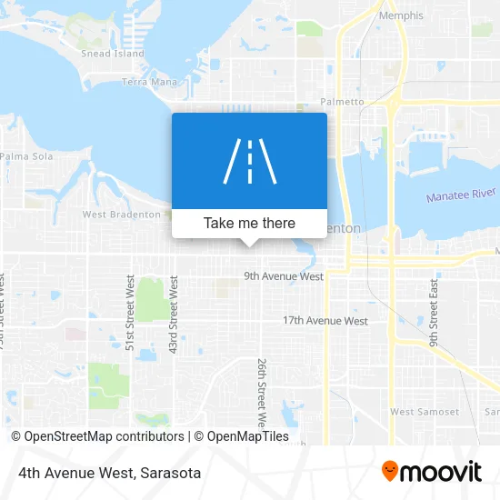4th Avenue West map