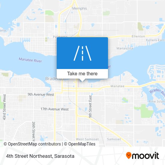 4th Street Northeast map