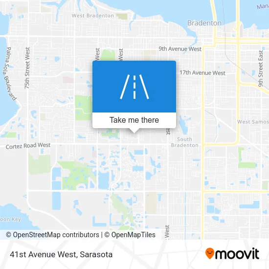 41st Avenue West map