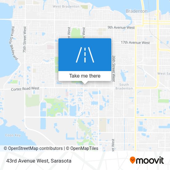 Mapa de 43rd Avenue West