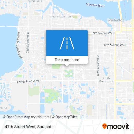 47th Street West map