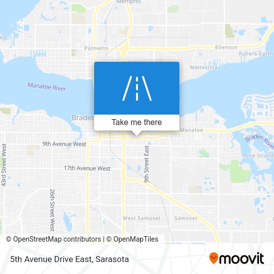5th Avenue Drive East map