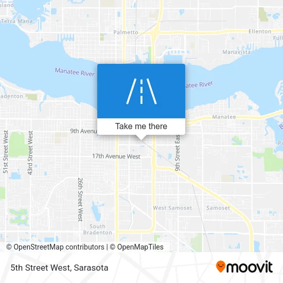 5th Street West map